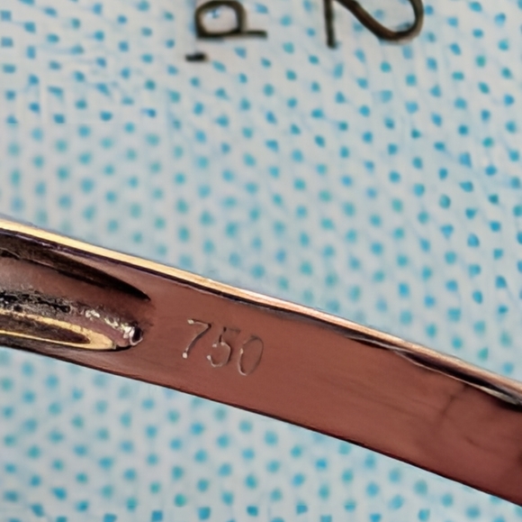 Elegant Ring 18k WG Aquamarine With dia Size 8 - Picture 7 of 8